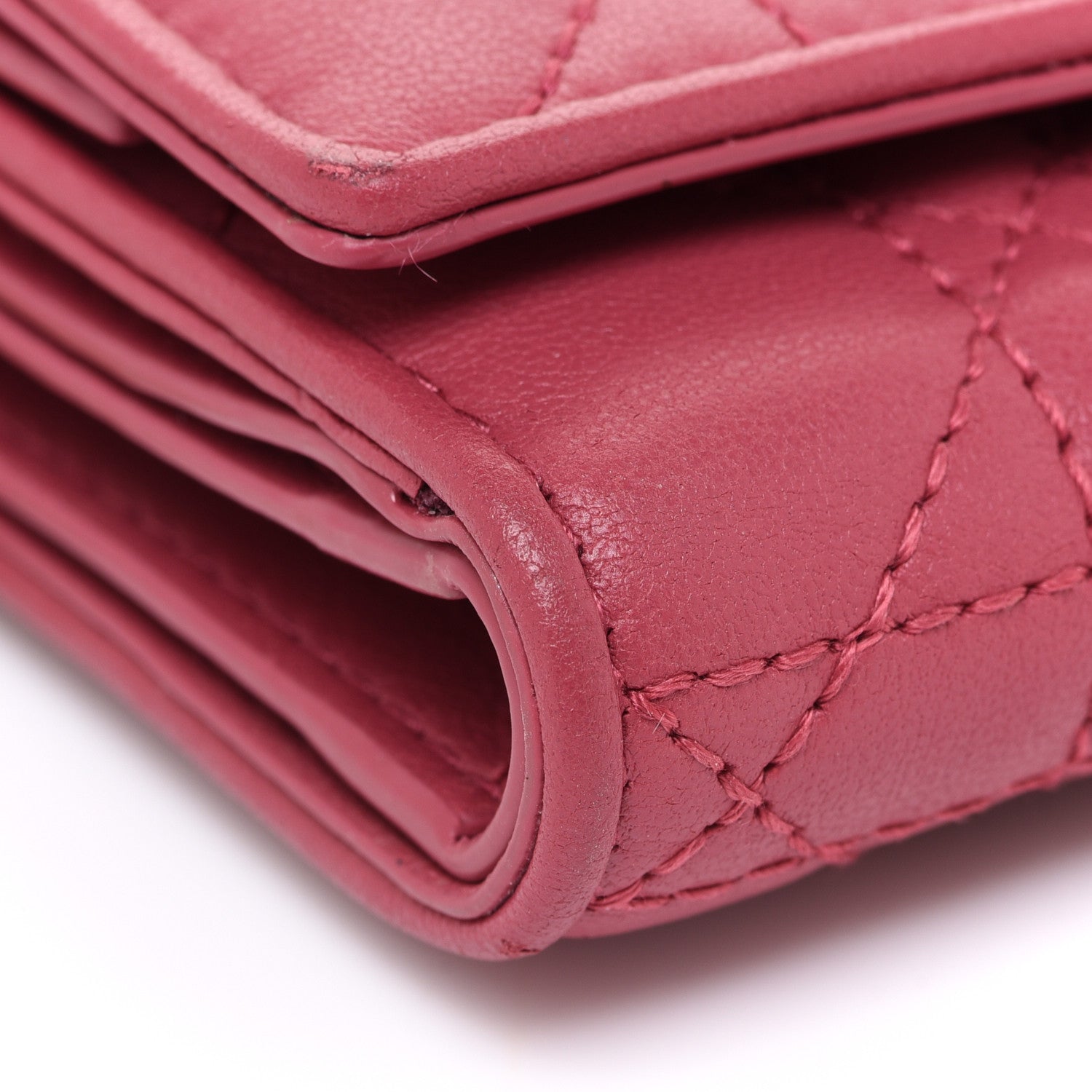 Christian Dior Lambskin Cannage Lady Dior Lotus Wallet 9 of 14
