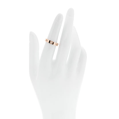 Cartier 18K Pink Gold 8 Diamond 4mm LOVE Wedding Band Ring 51 5.75 2 of 4