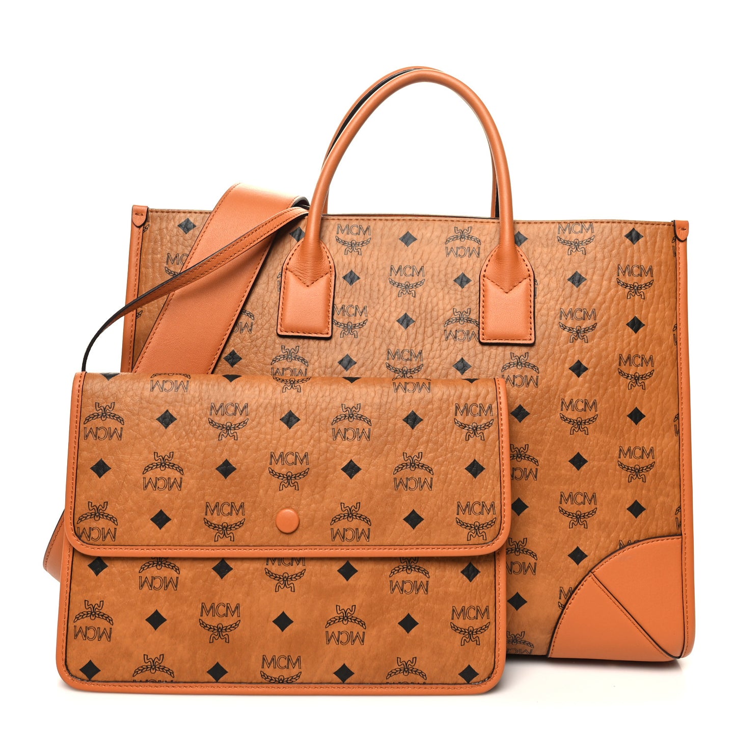Visetos Large Munich Tote Cognac