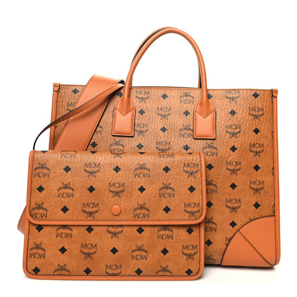MCM Visetos Large Munich Tote Cognac 1 of 13