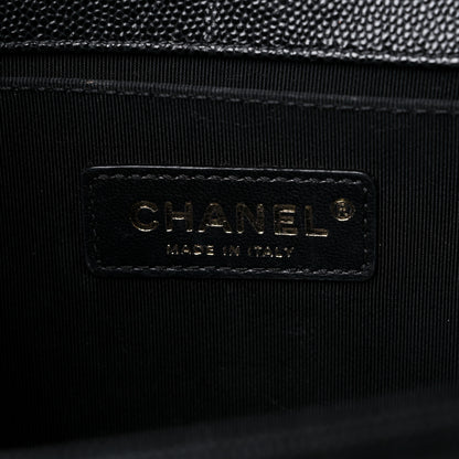 Chanel Caviar Quilted Medium Boy Flap Black 6 of 14