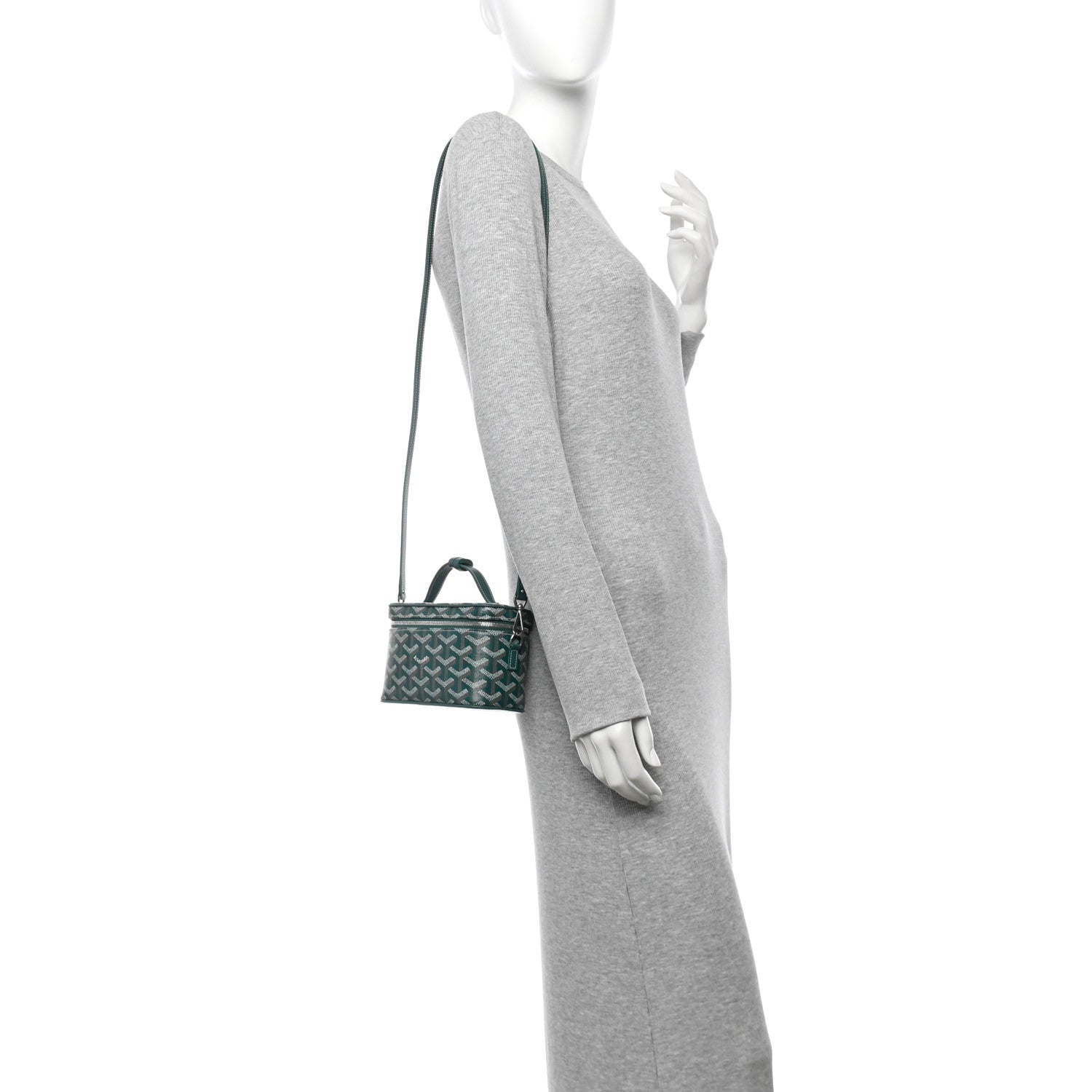 Goyard Goyardine Muse Mini Vanity Case Green 2 of 11