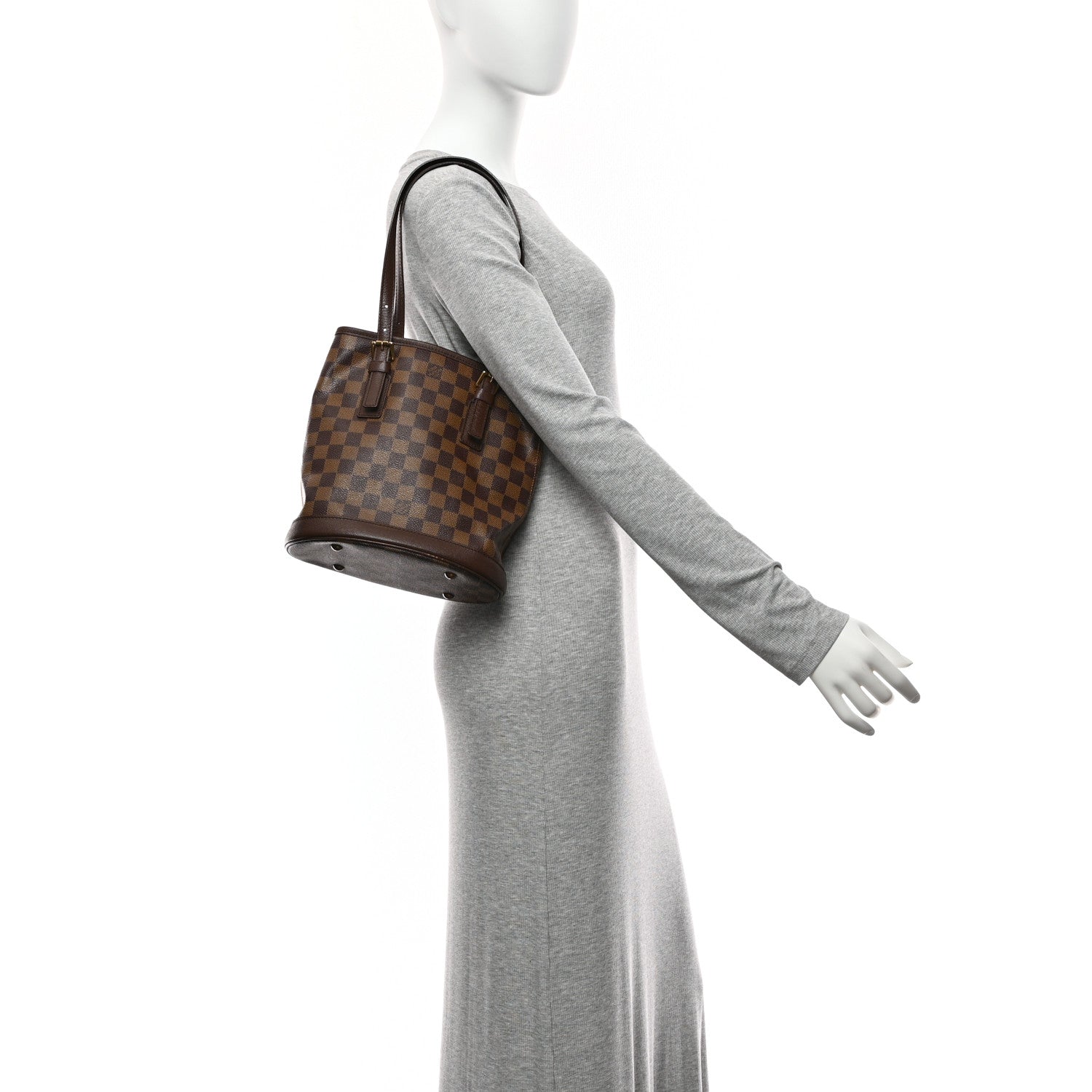 Louis Vuitton Damier Ebene Marais Bucket 23 2 of 10