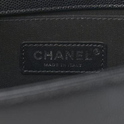 Chanel Caviar Quilted Medium Boy Flap Black 6 of 11