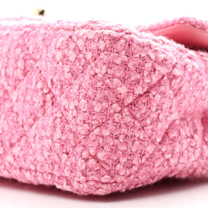Chanel Tweed Quilted Mini Rectangular Flap Pink 9 of 10