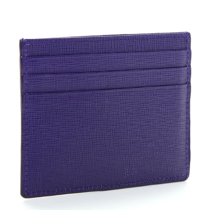 Fendi Vitello Elite Flowerland Card Holder Purple Rain Multicolor 3 of 7