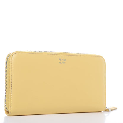 Fendi Vitello Century Hypnoteyes Zip Around Wallet Grano Multicolor 3 of 12