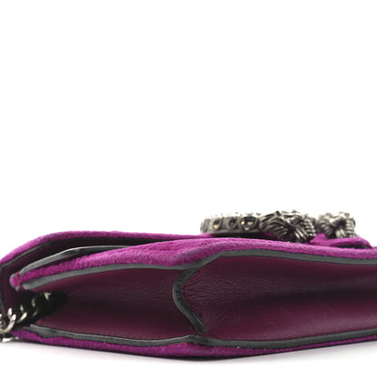 Gucci Velvet Super Mini Dionysus Shoulder Bag Fuchsia Violet Cyclamen 9 of 10