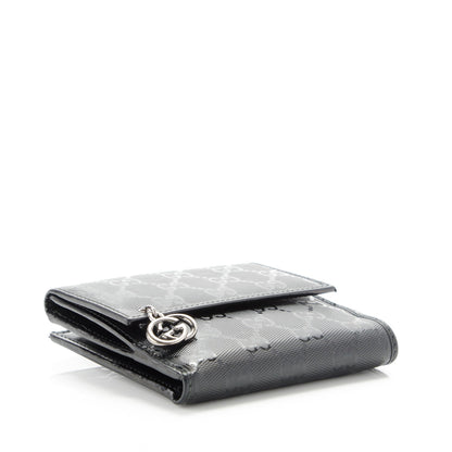 Gucci Imprime Monogram GG Pierce French Flap Wallet Black 4 of 7