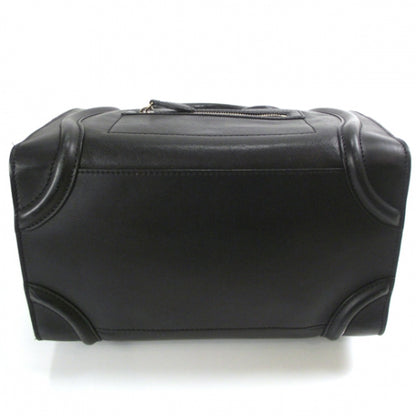 Celine Leather Mini Luggage Bag Black 4 of 9