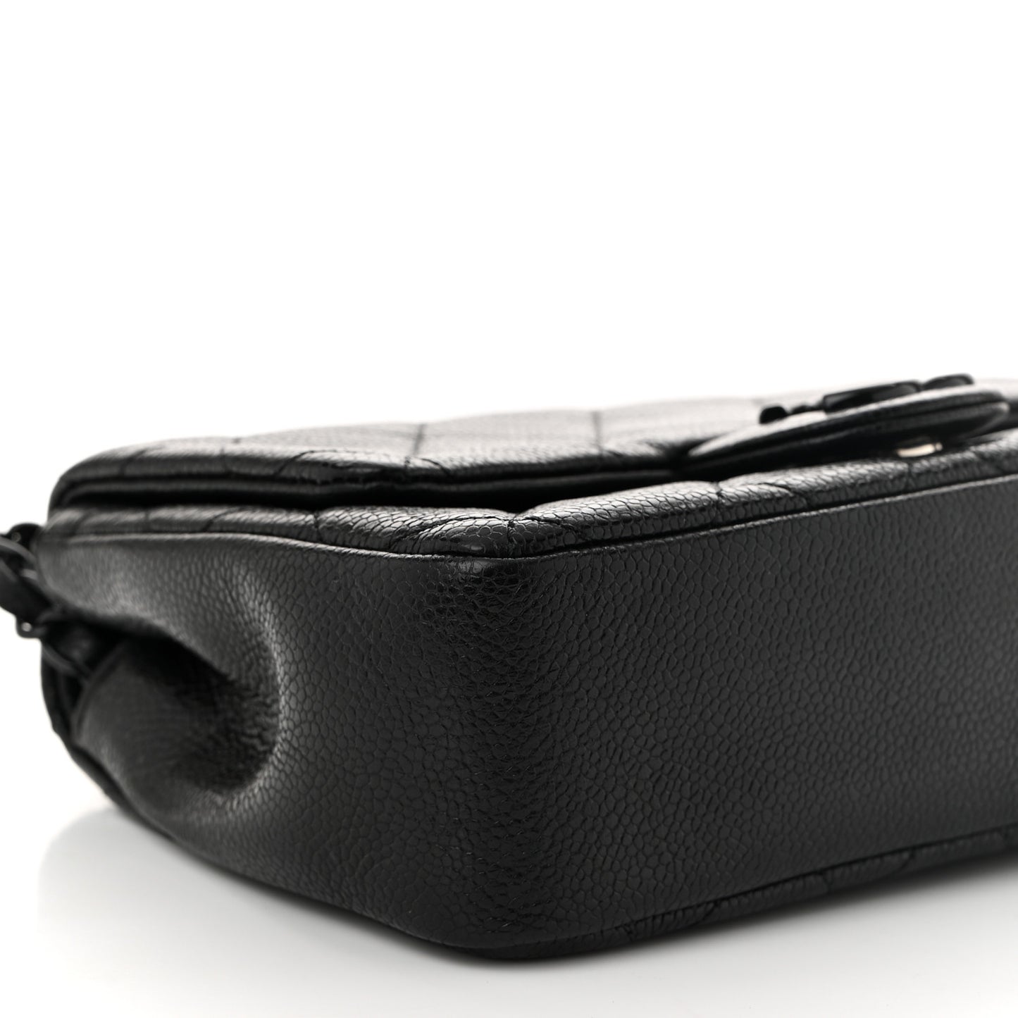 Caviar Quilted Incognito Mini Square Flap Black