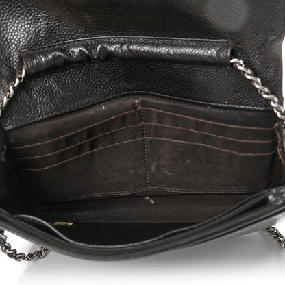 Chanel Caviar Timeless CC Wallet On Chain WOC Dark Brown 4 of 8