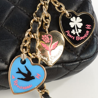 Chanel Lambskin Quilted Extra Mini Flap Heart Valentine Charms Black 9 of 9