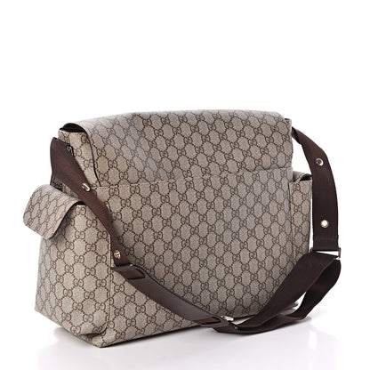 Gucci GG Plus Monogram Messenger Diaper Bag Dark Brown 4 of 12