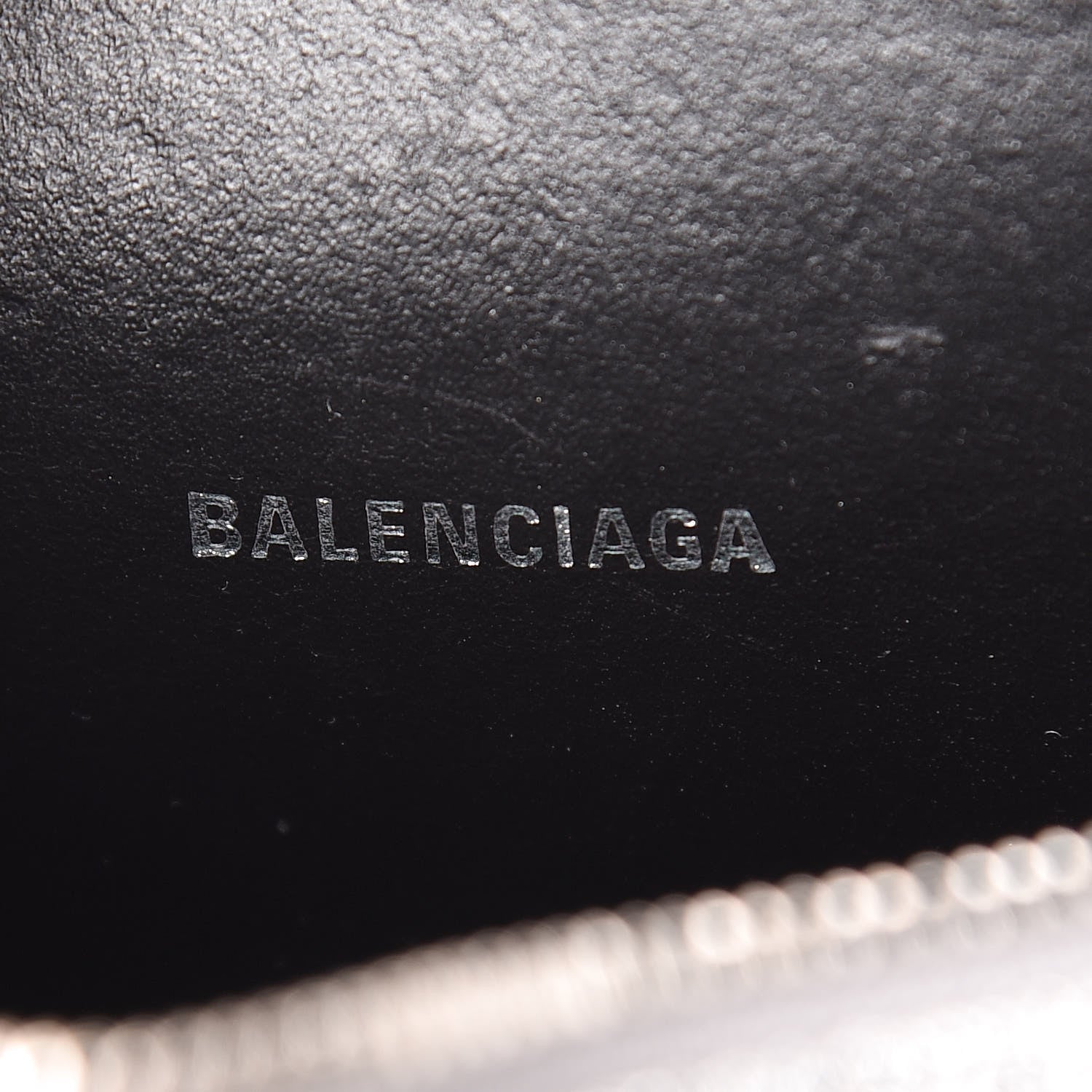 Balenciaga Glitter Calfskin Logo XS Everyday Camera Bag Silver 6 of 9