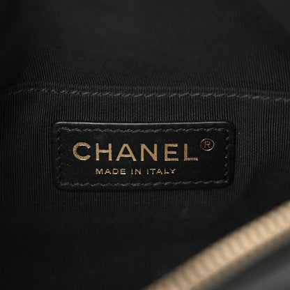 Chanel Crumpled Glazed Lambskin Quilted Waist Bag Fanny Pack Black 6 of 12