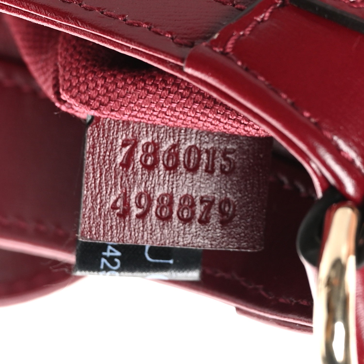 Gucci Boarded Dyana Lux Mini Moon Side Shoulder Bag Rosso Ancora 7 of 10