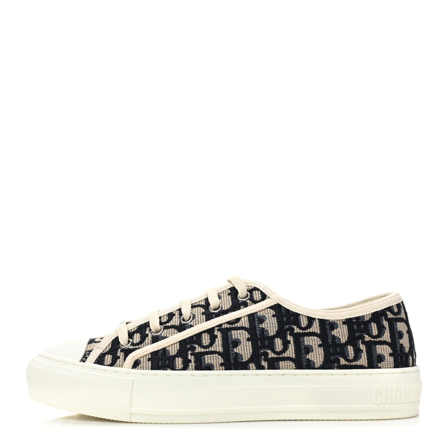 Canvas Oblique Walk'N'Dior Low Top Sneakers 39 Deep Blue