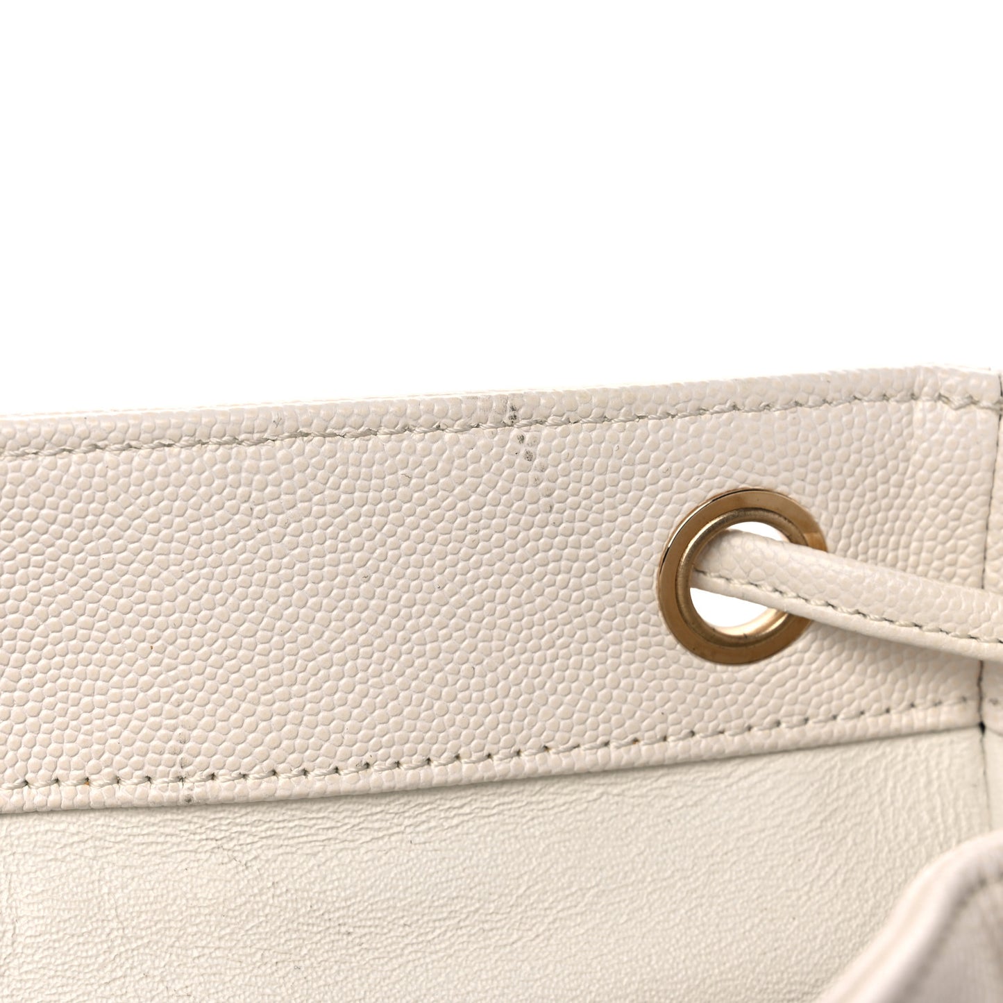 Caviar Quilted Business Affinity Backpack White