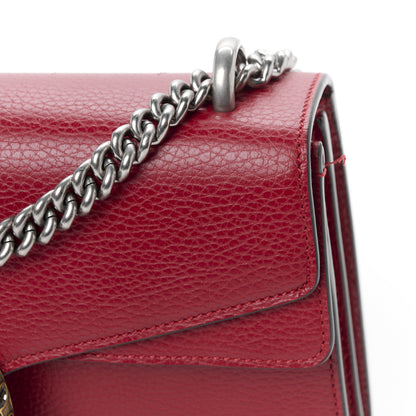 Gucci Dollar Calfskin Swarovski Crystal Small Dionysus Shoulder Bag Hibiscus Red 13 of 13