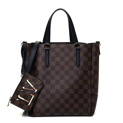 Louis Vuitton Damier Ebene Belmont PM Black 1 of 9