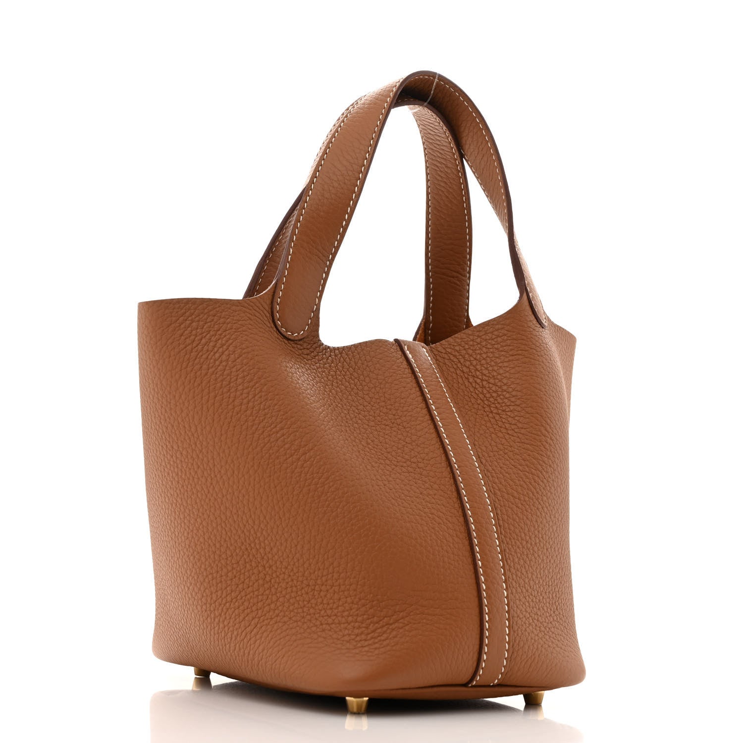 Hermes Taurillon Clemence Picotin Lock 18 PM Gold 3 of 11