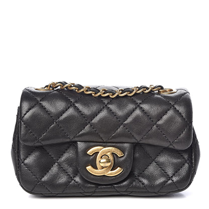 Chanel Lambskin Quilted Extra Mini Flap Black 1 of 9
