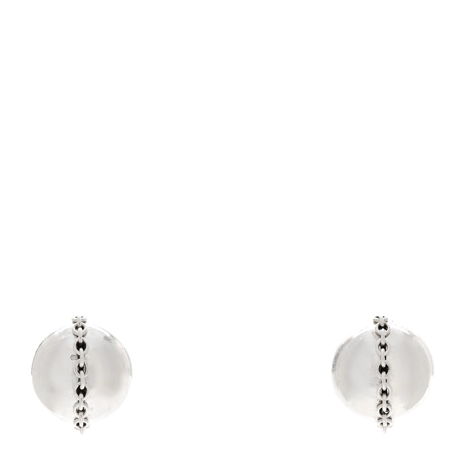 Tiffany Sterling Silver HardWear Bolt Ball Earrings 1 of 6