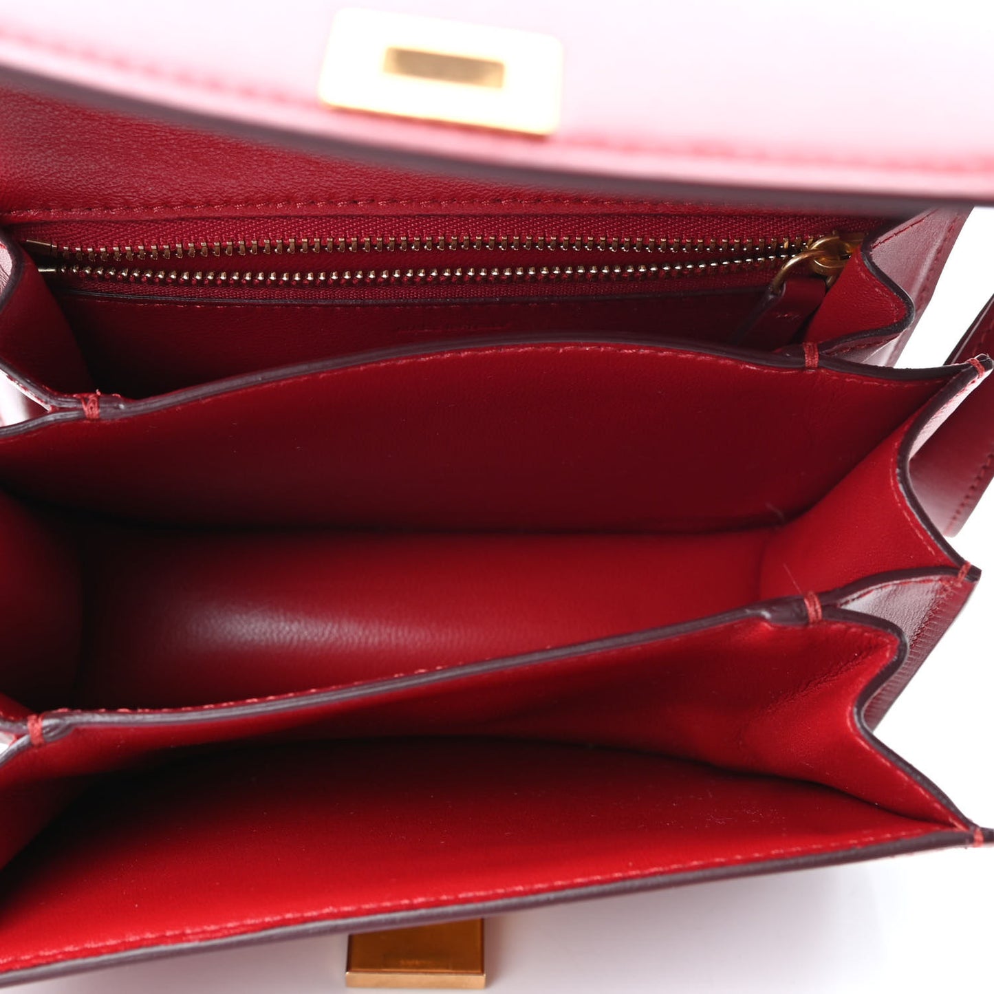 Smooth Calfskin Small Classic Box Flap Bag Red