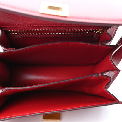 Celine Smooth Calfskin Small Classic Box Flap Bag Red 4 of 4