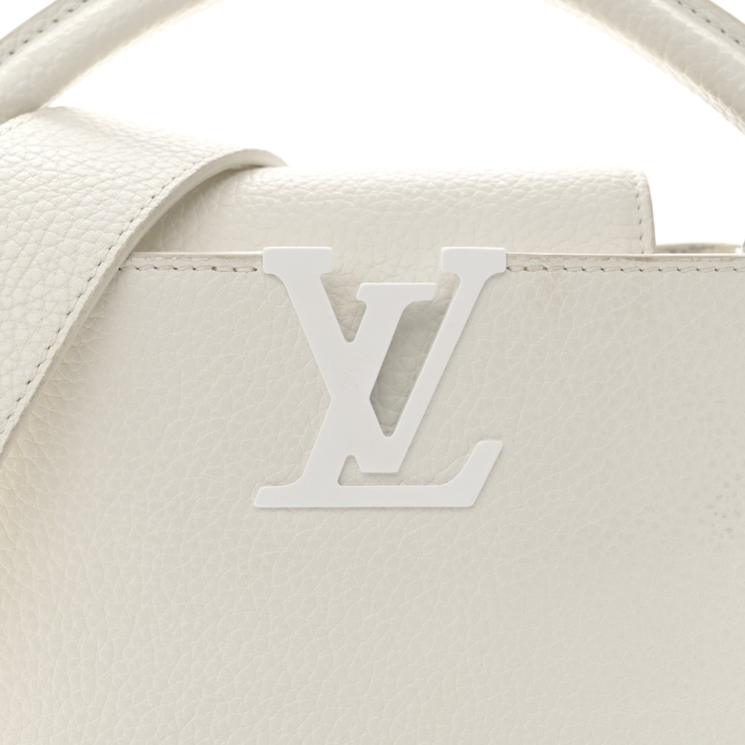 Louis Vuitton Taurillon Mini Capucines Monochrome White 7 of 12