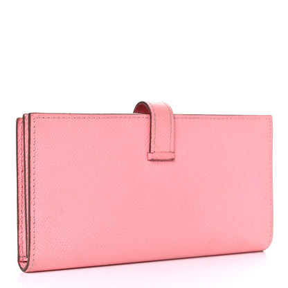 Hermes Epsom Bearn Gusset Wallet Rose Confetti 3 of 14