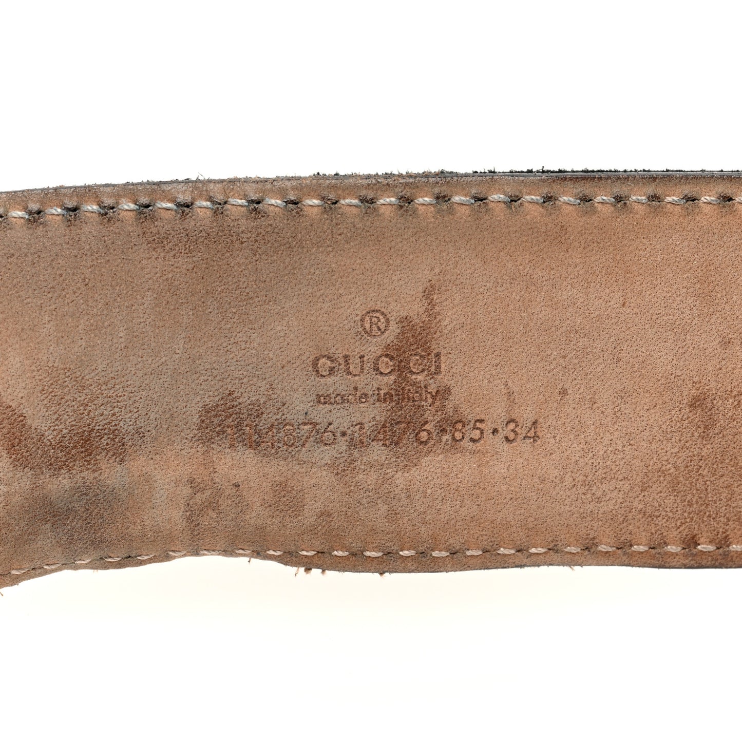Guccissima Signature Interlocking G 40mm Belt 85 34 Black