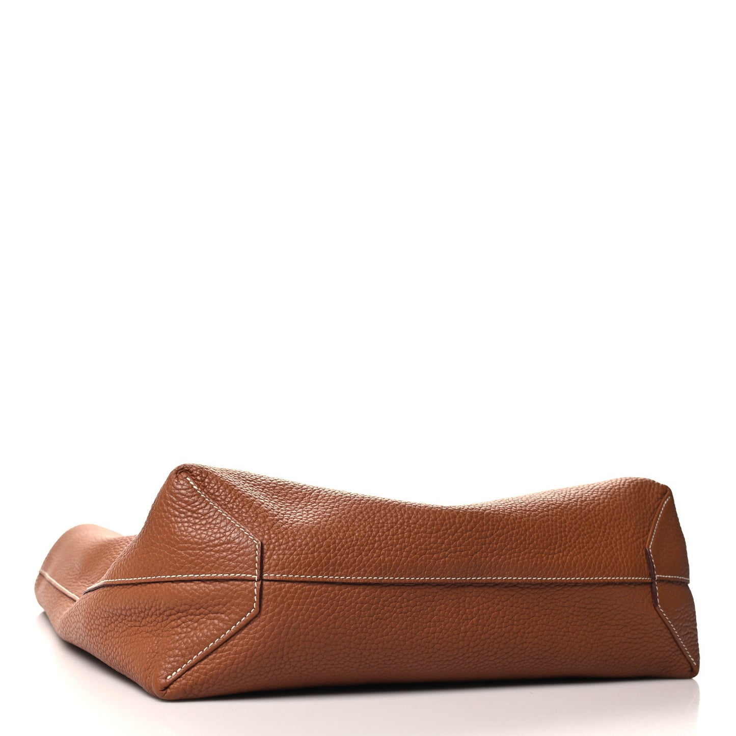 Taurillon Clemence Double Sens 45 Reversible Tote Orange Gold