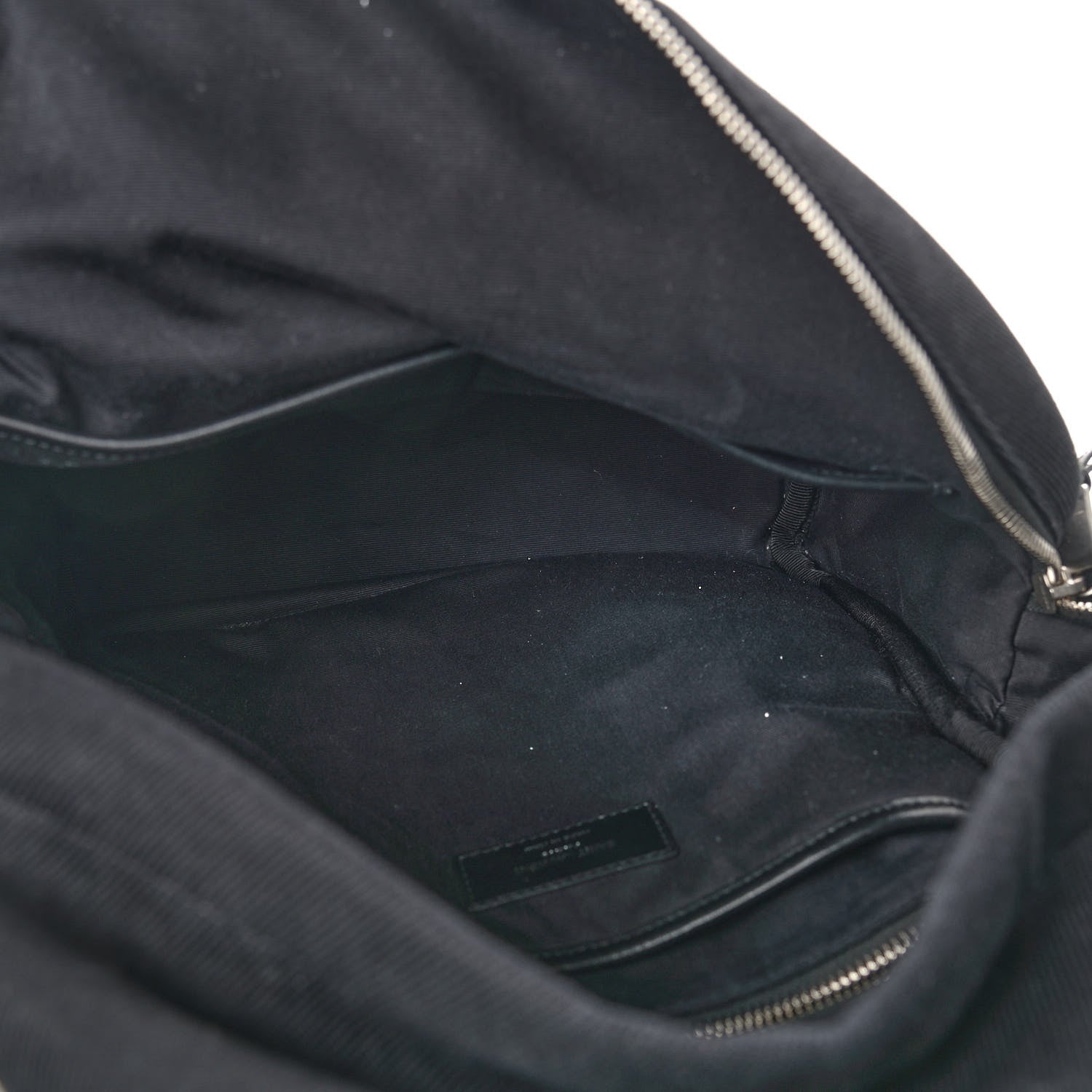 Saint Laurent Canvas Signature Heaven Embroidered Mini City Backpack Black 5 of 11
