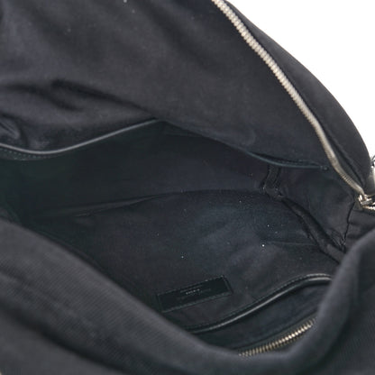 Saint Laurent Canvas Signature Heaven Embroidered Mini City Backpack Black 5 of 11