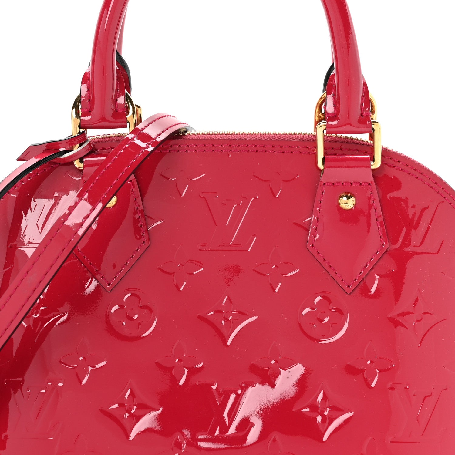 Louis Vuitton Vernis Alma BB Magenta 6 of 8