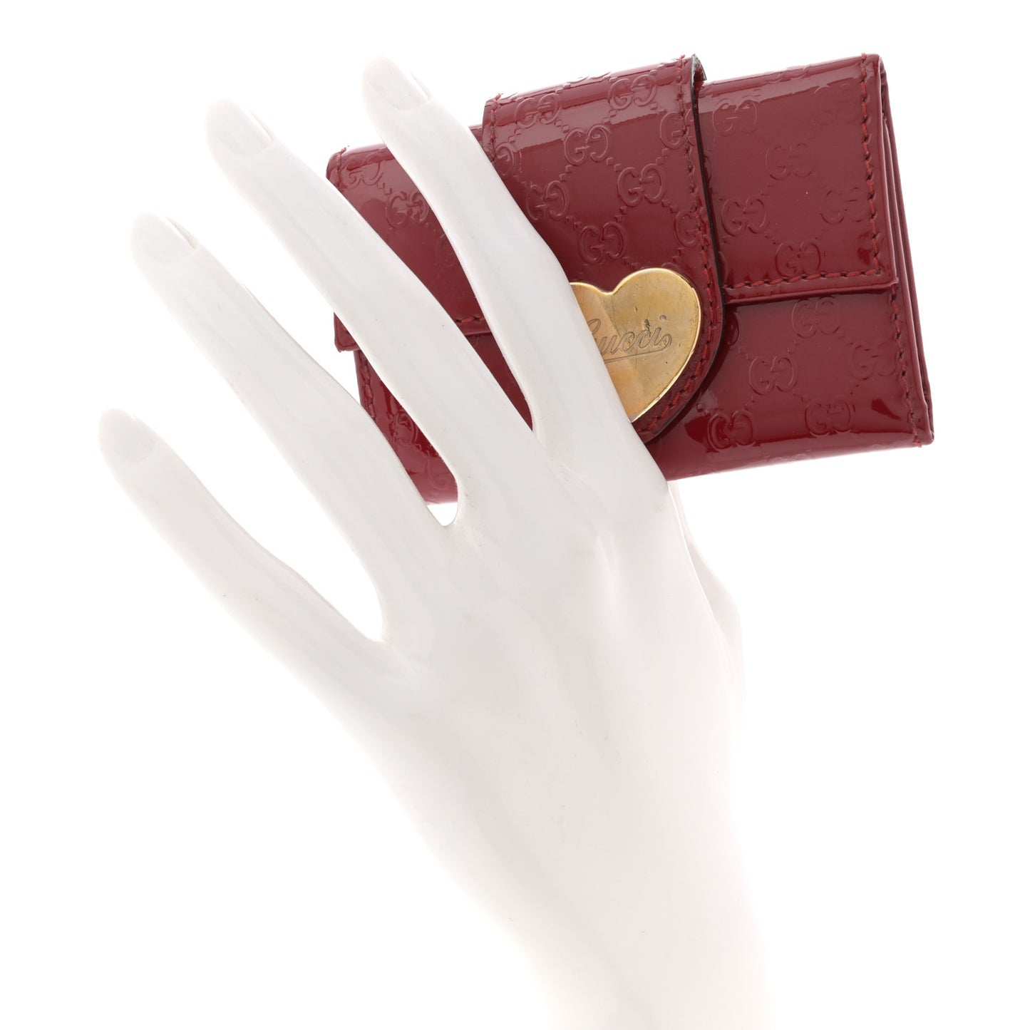 Patent Microguccissima Heart 6 Key Holder Case Red