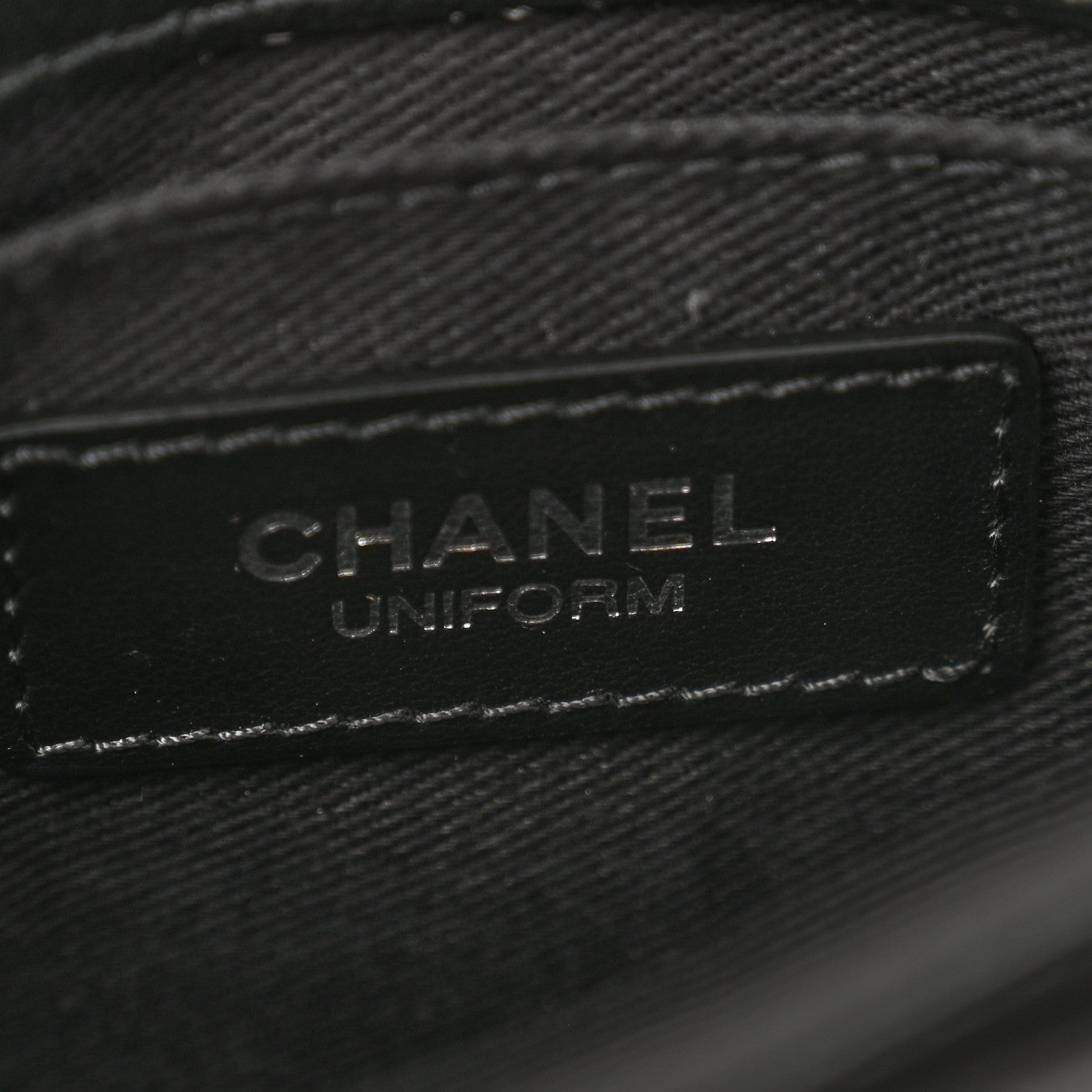 Chanel Calfskin Quilted CC Uniform Flap Belt Bag Black 6 of 11
