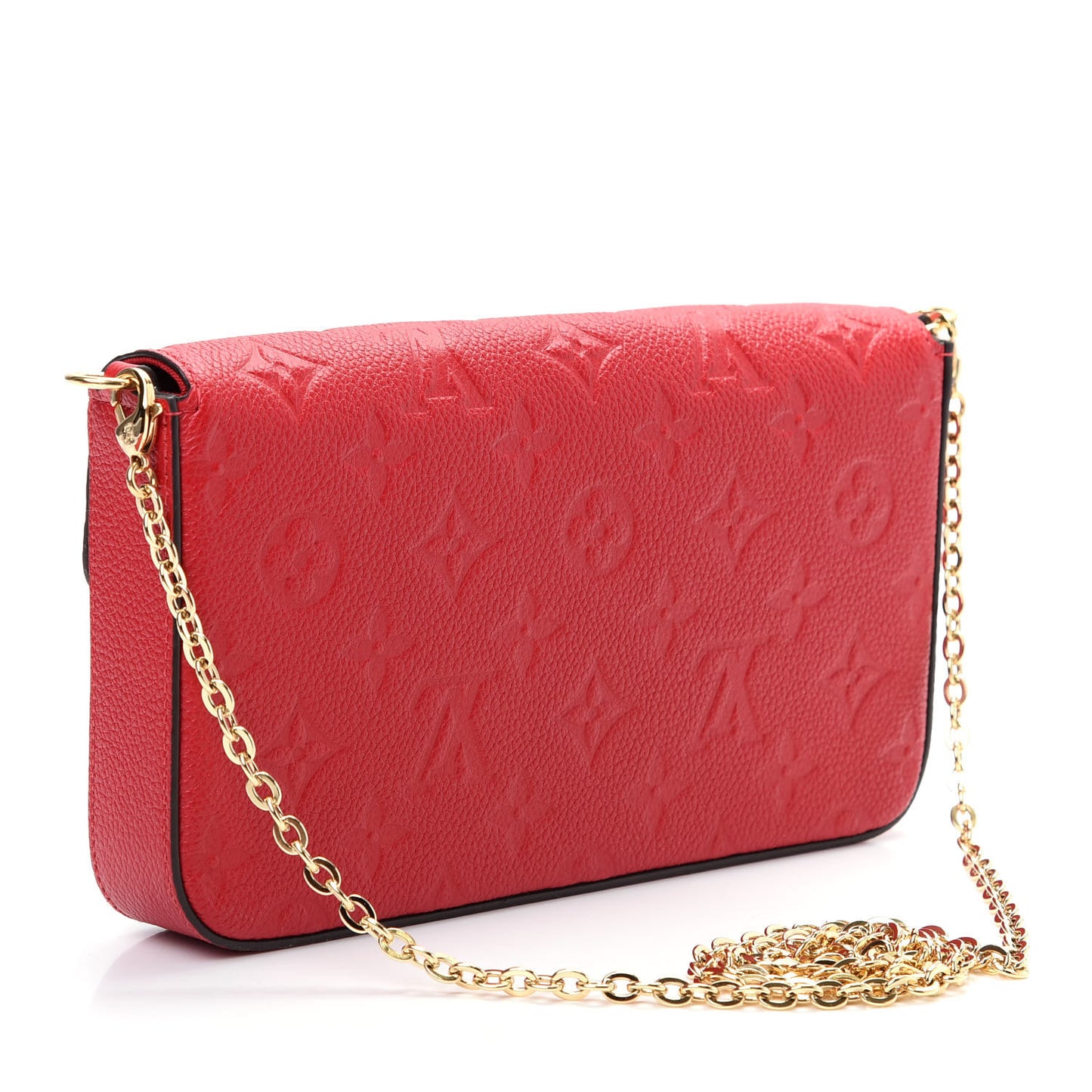 Empreinte Pochette Felicie Chain Wallet Scarlet