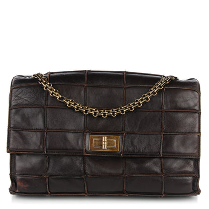 Chanel Lambskin Medium Patchwork Mademoiselle Single Flap Brown 1 of 9