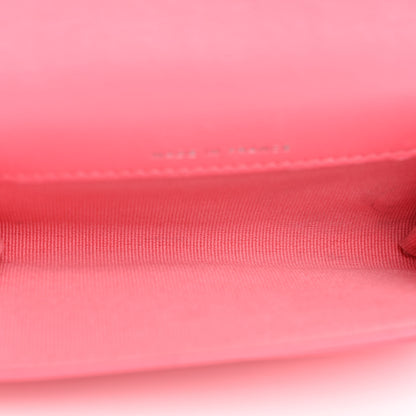 Chanel Lambskin Quilted Flap Card Holder Wallet Pink 5 of 16
