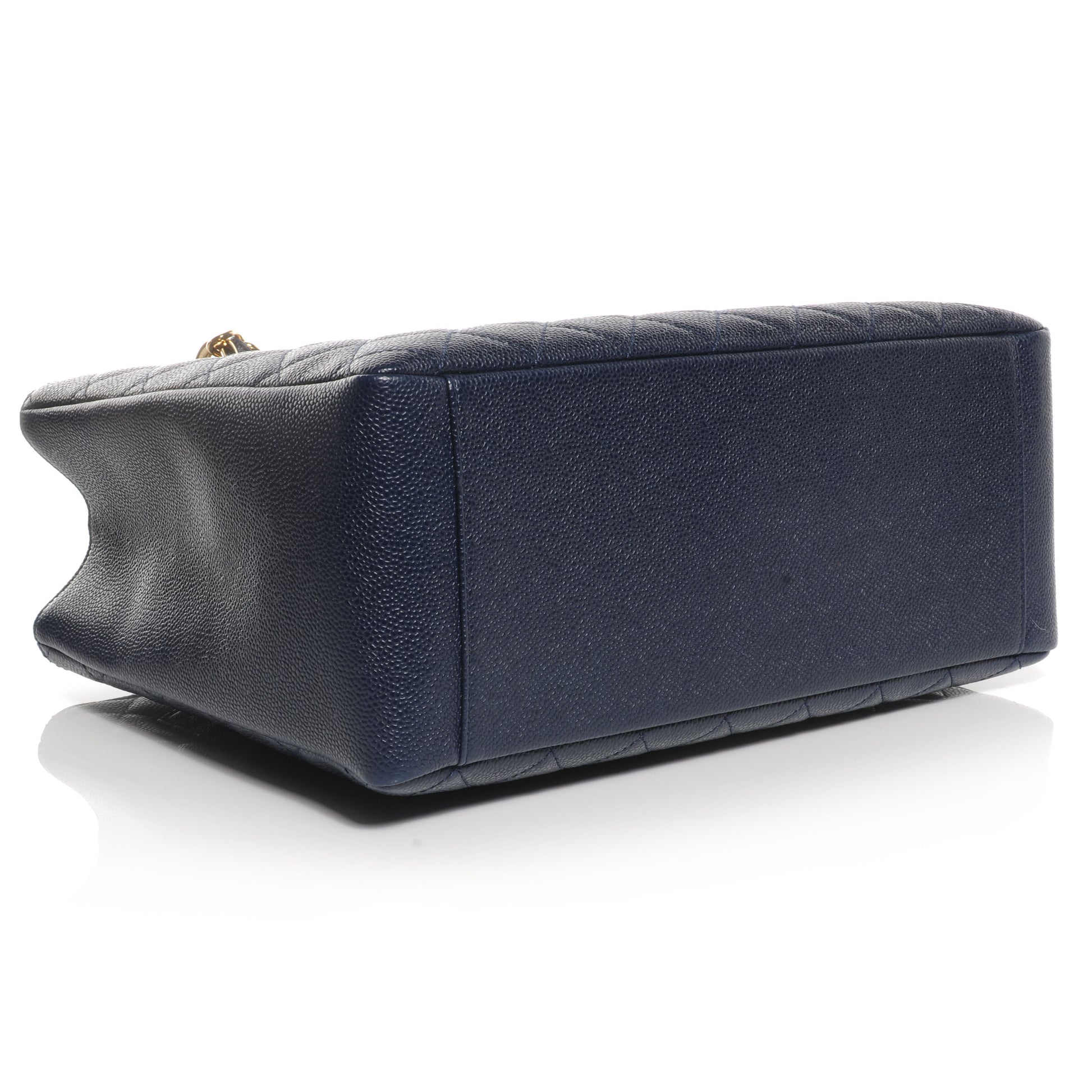 Chanel Caviar Grand Shopping Tote GST Navy 4 of 7