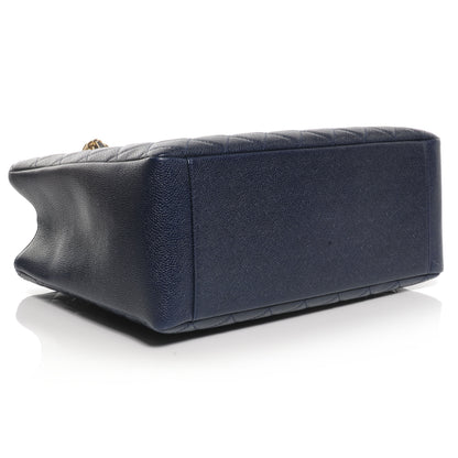 Chanel Caviar Grand Shopping Tote GST Navy 4 of 7