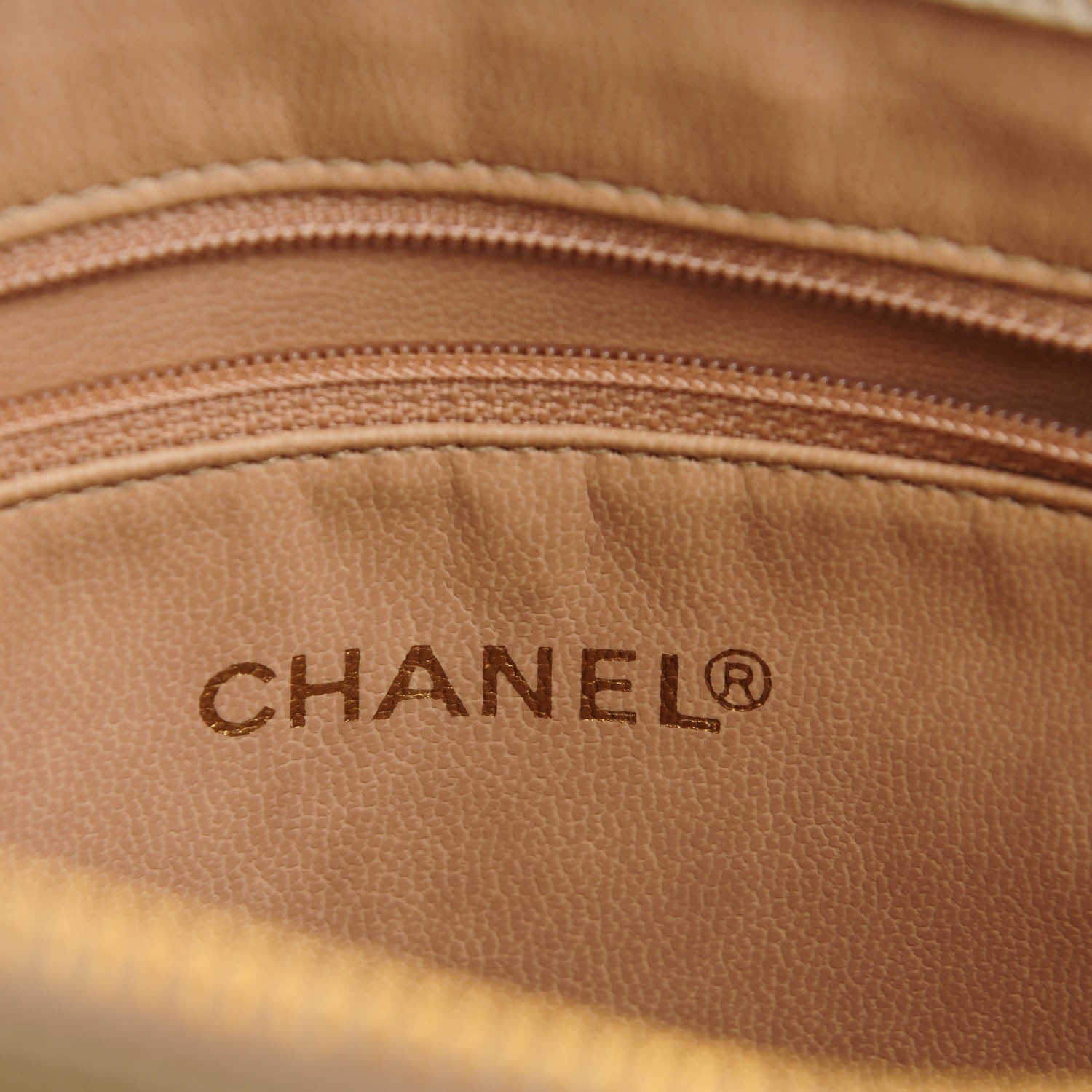 Chanel Caviar CC Shoulder Bag Beige 6 of 8