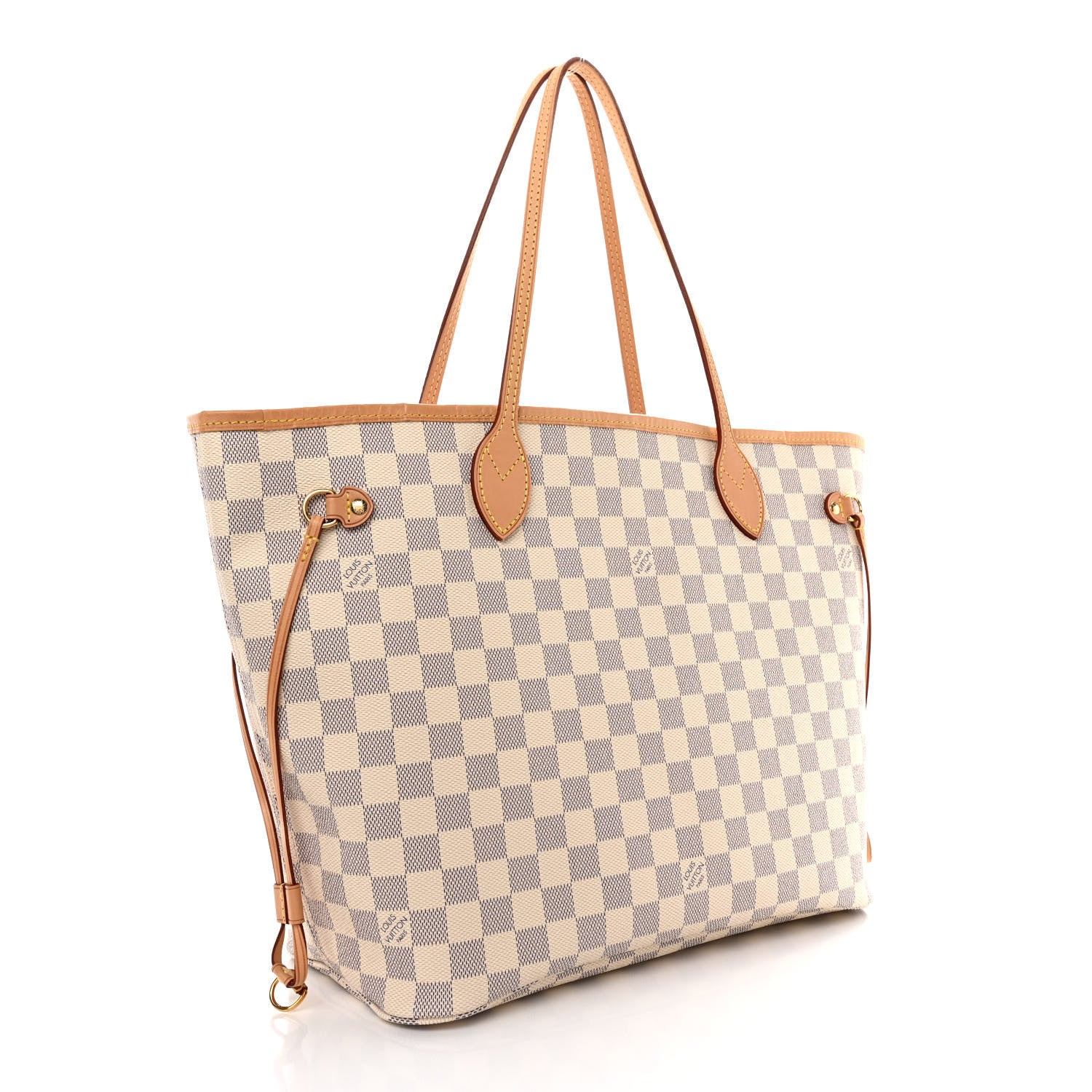Louis Vuitton Damier Azur Neo Neverfull MM Rose Ballerine 3 of 11