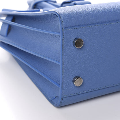 Saint Laurent Grained Calfskin Baby Sac De Jour Blue Clair 7 of 12