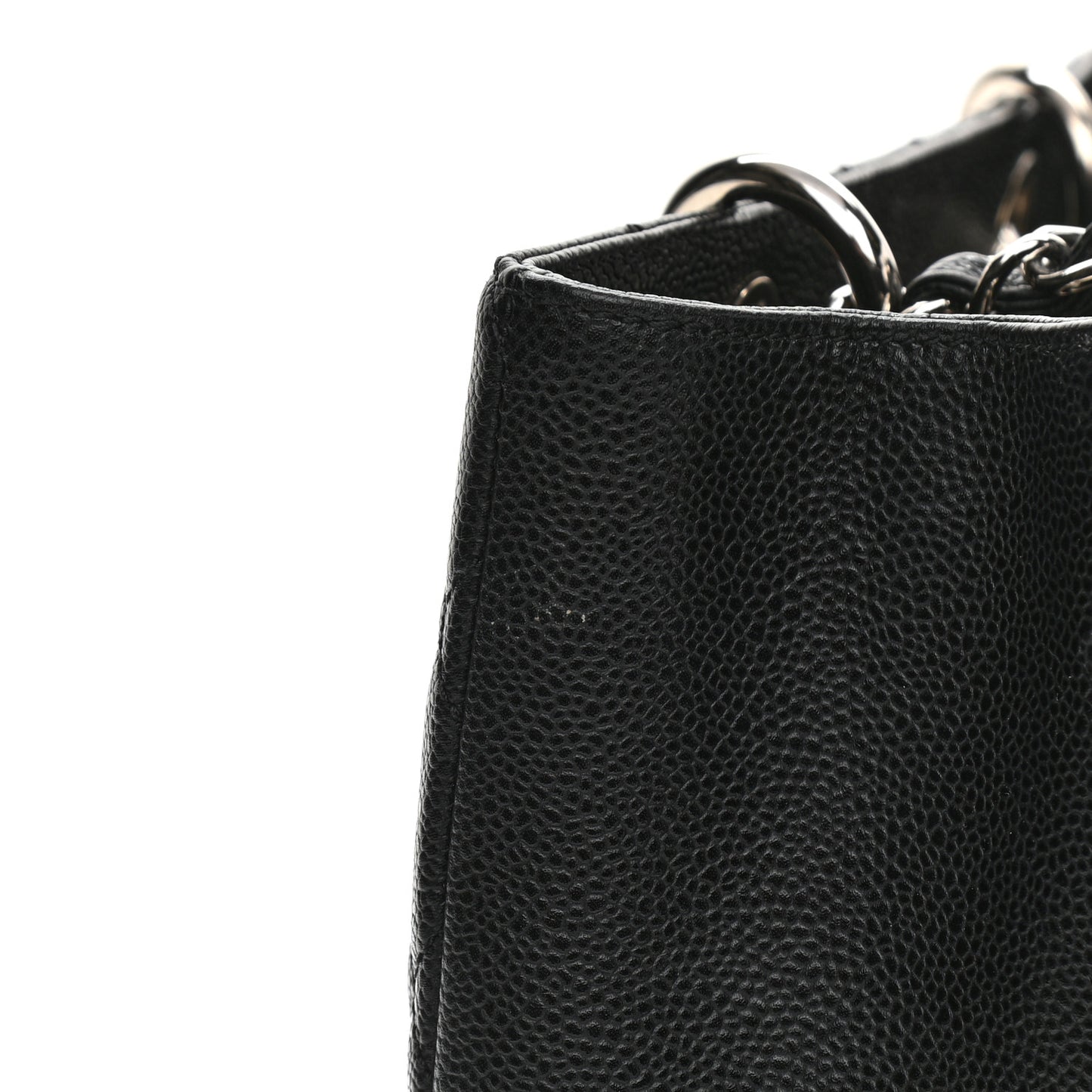 Caviar Quilted Grand Shopping Tote GST Black