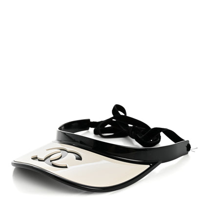 Chanel Resin CC Visor White Black 1 of 8