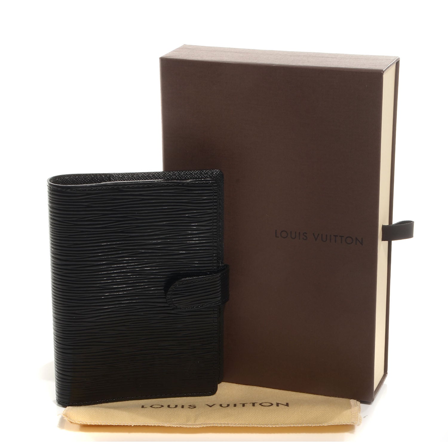Louis Vuitton Epi Electric Small Ring Agenda Cover Black 5 of 8